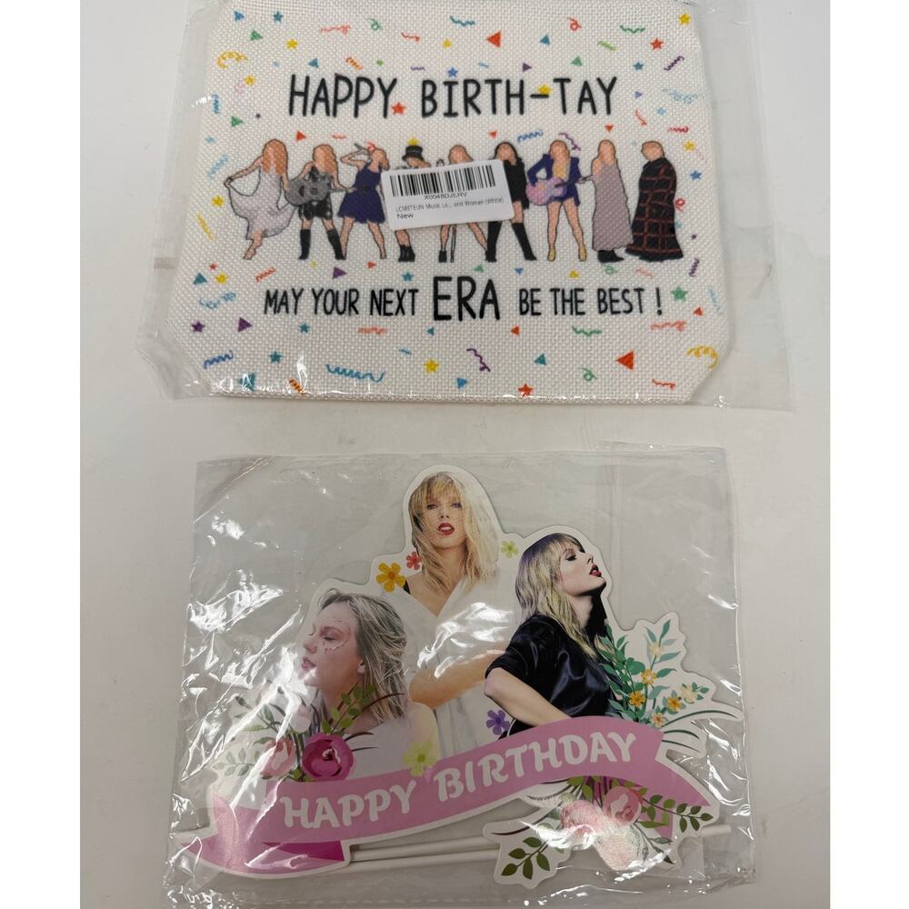 Taylor Swift Makeup/Cosmetic Bag and Cake Topper